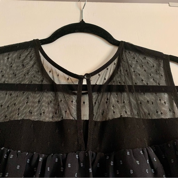 119 RICKI’S plus sheer black top - Picture 4 of 8